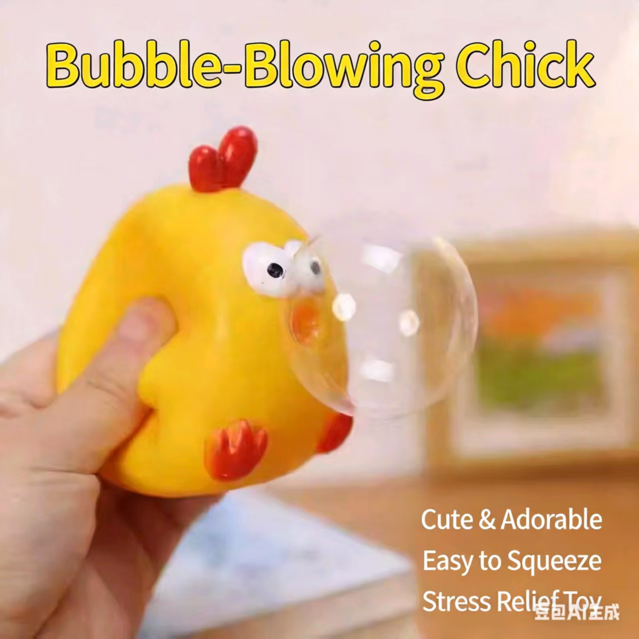 BUBBLE-BLOWING CHICK